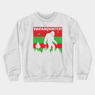 Retro Papa Squatch Like A Grandpa Funny Bigfoot Sasquatch Crewneck Sweatshirt